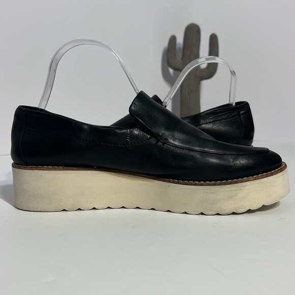 VINCE Zeta Leather Platform Slip-On Loafer Size 9.5 - Picture 2 of 16